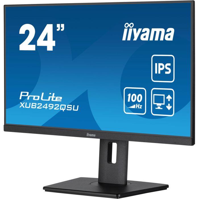 61cm/24" (2560x1440) iiyama ProLite XUB2492QSU-B1 16:9 WQHD IPS 0,5ms 100Hz HDMI DP USB Speaker Pivot Black 7