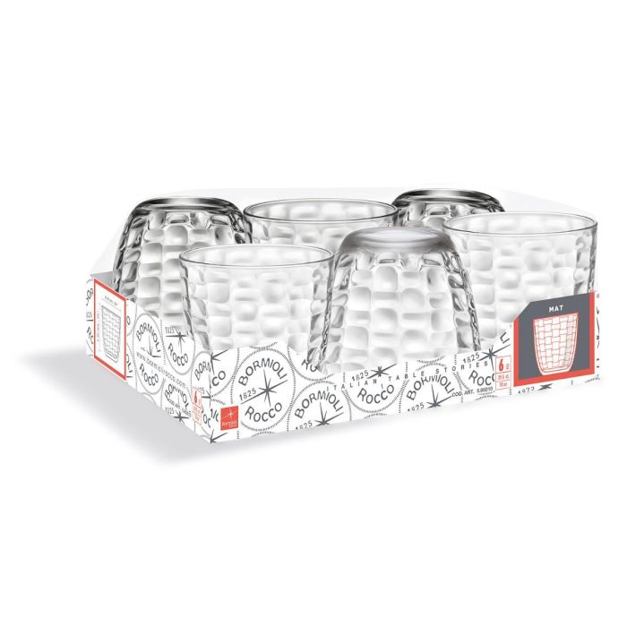 Set 6 Vasos Bajos Vidrio Mat Bormioli Rocco 29 cL 3