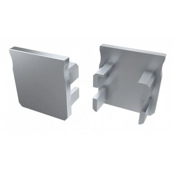 Bouchon d'extrémité pour profil type Y - Aluminium Argent 6 Bouchon d'extrémité pour profil type Y - Aluminium Argent 6