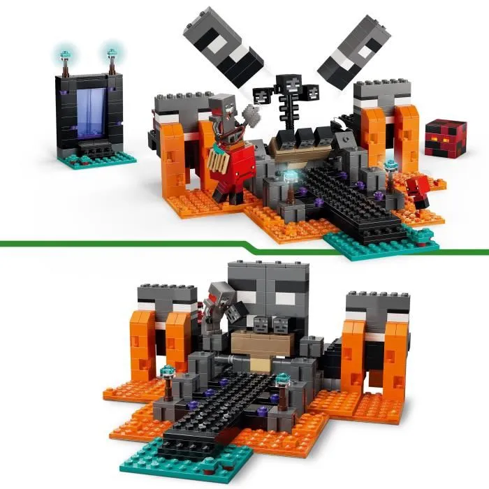 LEGO Minecraft 21590 La Bataille du Wither - Jouet de Construction pour Gamer, Figurines, Portail du Nether - Pour Enfants des 8 Ans LEGO Minecraft 21590 La Bataille du Wither - Jouet de Construction pour Gamer, Figurines, Portail du Nether - Pour Enfants des 8 Ans