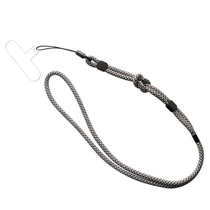 Cordon pour téléphone mobile Muvit for Change Noir Blanc