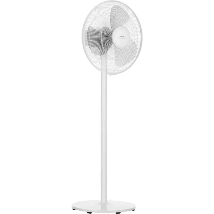 Sencor SFN 4060WH Ventilateur sur pied oscillant, diamètre 40 cm, hauteur réglable 96-130 cm, 3 vitesses, 50 W, blanc Sencor SFN 4060WH Ventilateur sur pied oscillant, diamètre 40 cm, hauteur réglable 96-130 cm, 3 vitesses, 50 W, blanc