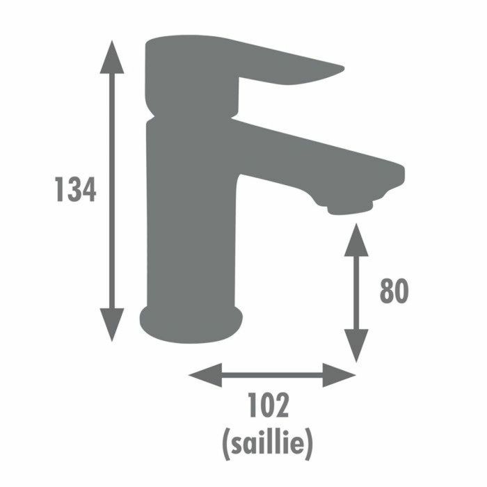 Mitigeur Edouard Rousseau MILK Graphite 1
