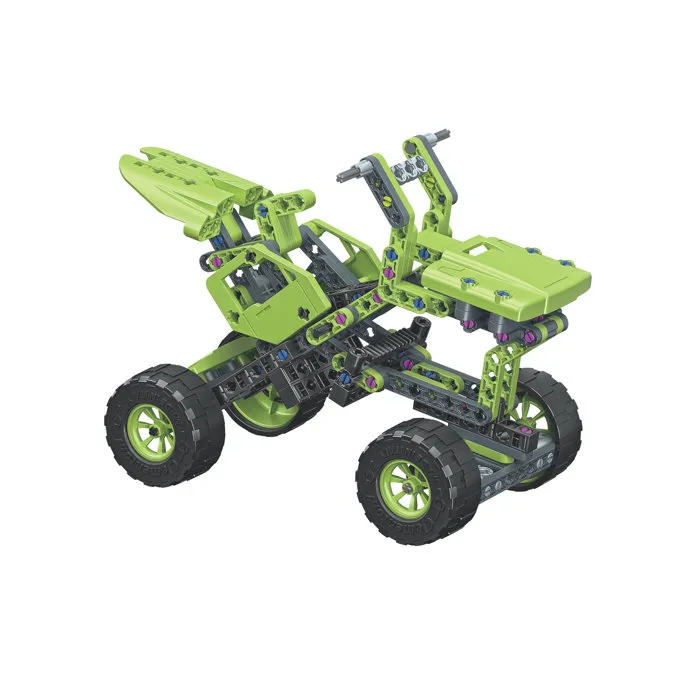 Clementoni - Coffret de Construction Monster Truck avec Système de Direction Fonctionnel, Roues et Engrenages pour 2 Modèles de Véhicules