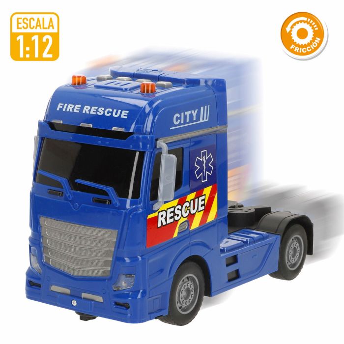 Camion Autotransporteur Speed & Go 55 x 17 x 12 cm (2 Unités) 5