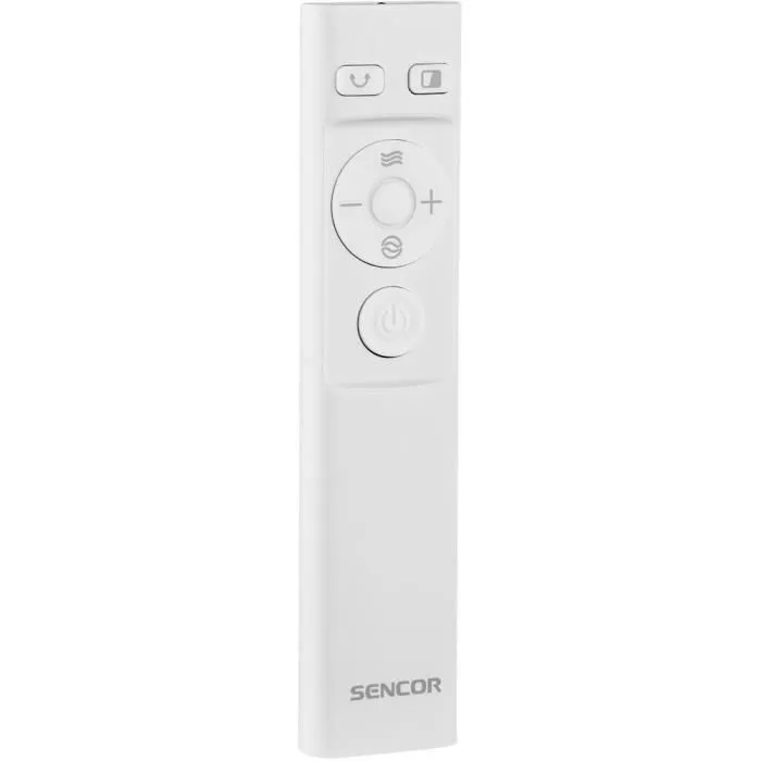 Sencor SFT 2404WH - Ventilateur tour sans pales, 3 vitesses, oscillation 50 degres, telecommande, 50 W, 55 dB, 32 * 32 * 62 cm