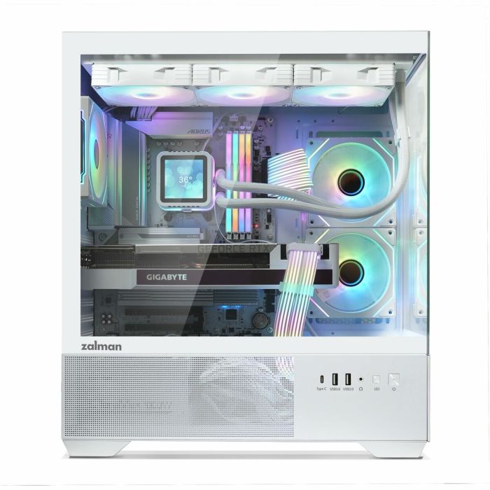 Boîtier ATX semi-tour Zalman CHRONIX WHITE Blanc 21