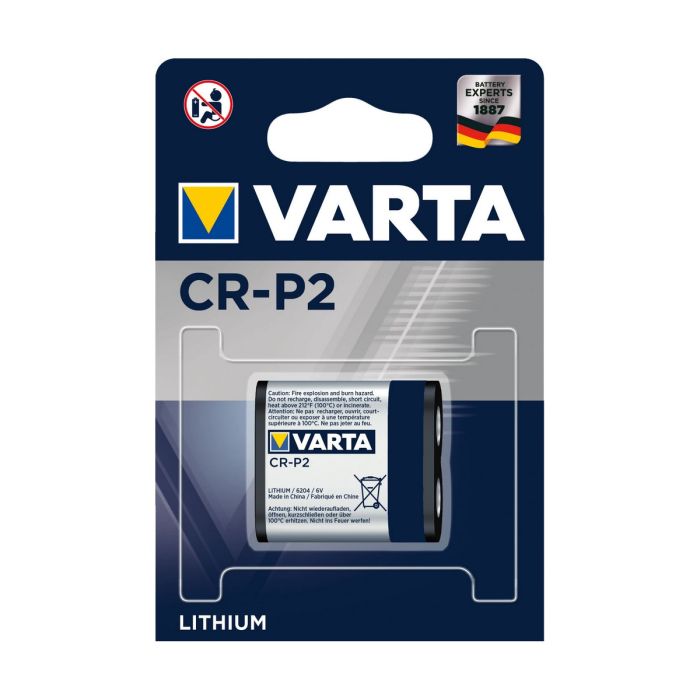VARTA CR-P2 Batterie Photo Lithium 6V 1450 mAh Pile à usage unique