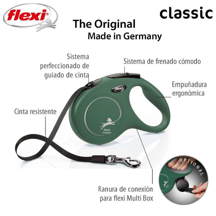 Laisse pour Chien Flexi Vert M 2