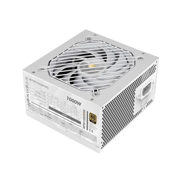 Bloc d’Alimentation Mars Gaming MPB1000SIW ATX 1000 W 80 Plus Gold 3 Bloc d’Alimentation Mars Gaming MPB1000SIW ATX 1000 W 80 Plus Gold 3