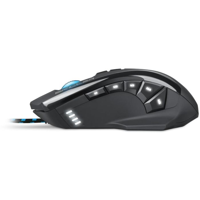 Sharkoon Skiller SGM1 Gaming Mouse kabelgebunden ergonomisch optisch 12 Tasten Black 3