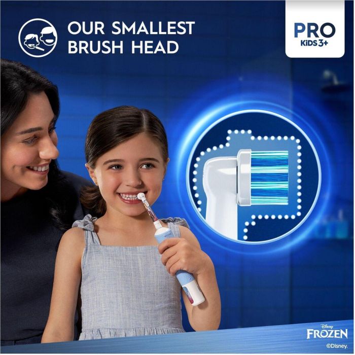 Brosse à dents électrique Oral-B Frozen Noir Multicouleur (2 Pièces) (2 Unités) 12