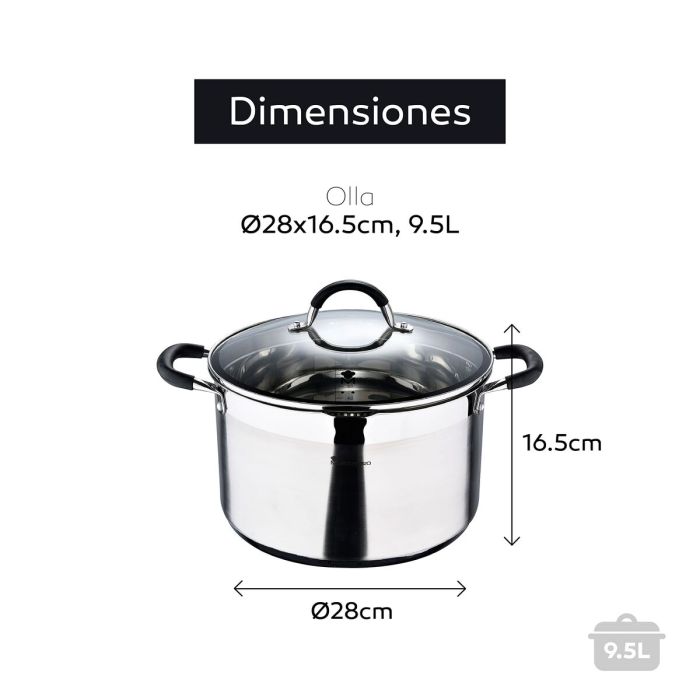 Cuisinière à cuisson lente Masterpro bgmp-1506 ø 28 cm (9,5 L) 1