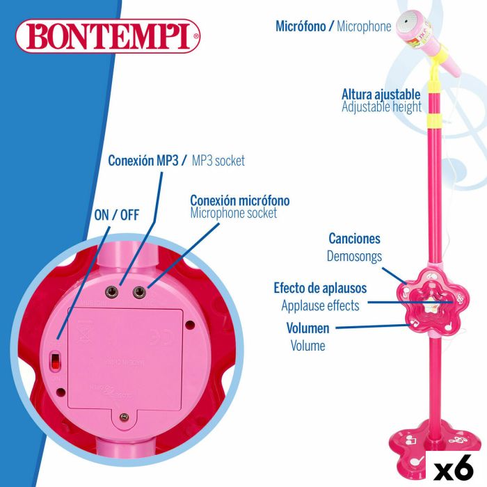 Microphone jouet Bontempi 20 x 105 x 20 cm (6 Unités) 7