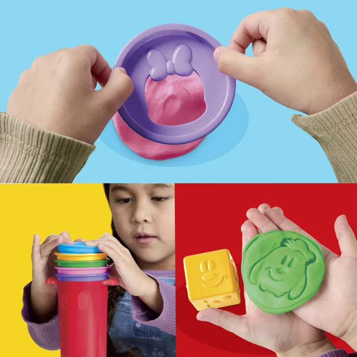 Play-Doh Empil' Formes Coffret de Pâte à Modeler Disney Junior Mickey, Jouet Créatif Loisirs Enfants Dès 2 Ans Play-Doh Empil' Formes Coffret de Pâte à Modeler Disney Junior Mickey, Jouet Créatif Loisirs Enfants Dès 2 Ans