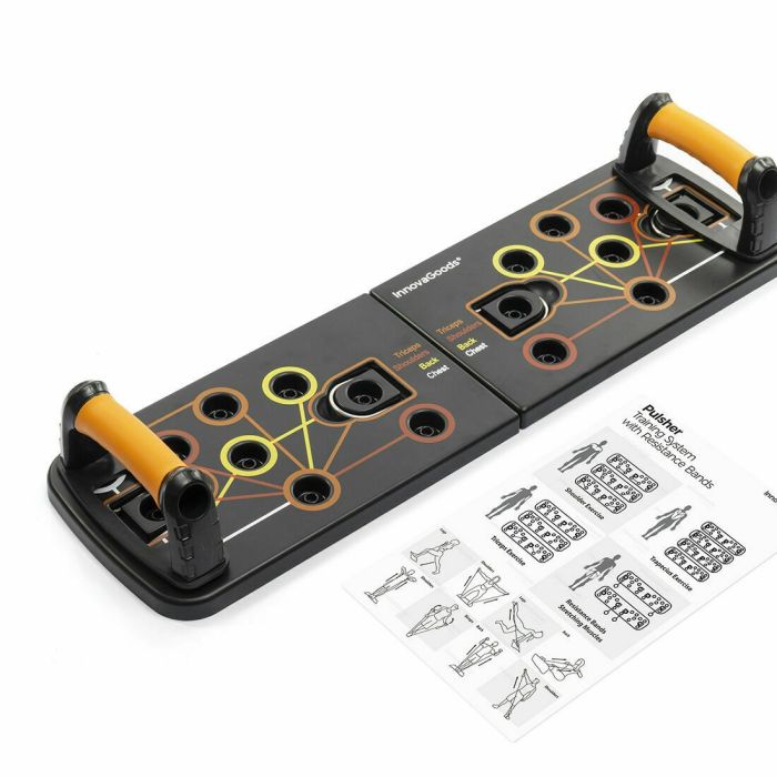 Pack Planche de Pompes Push-Up et Set de Bandes de Résistance avec Accessoires et Guide d´Entraînement InnovaGoods 12 Pack Planche de Pompes Push-Up et Set de Bandes de Résistance avec Accessoires et Guide d´Entraînement InnovaGoods 12