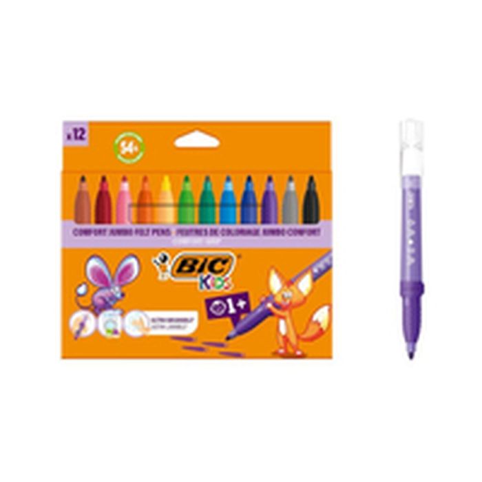 Kit de Dessin Bic 517250 Multicouleur (12 Unités) 9