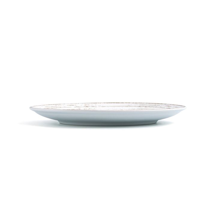 Assiette plate Ariane Tornado White Bicolore Céramique Ø 21 cm (12 Unités) 1