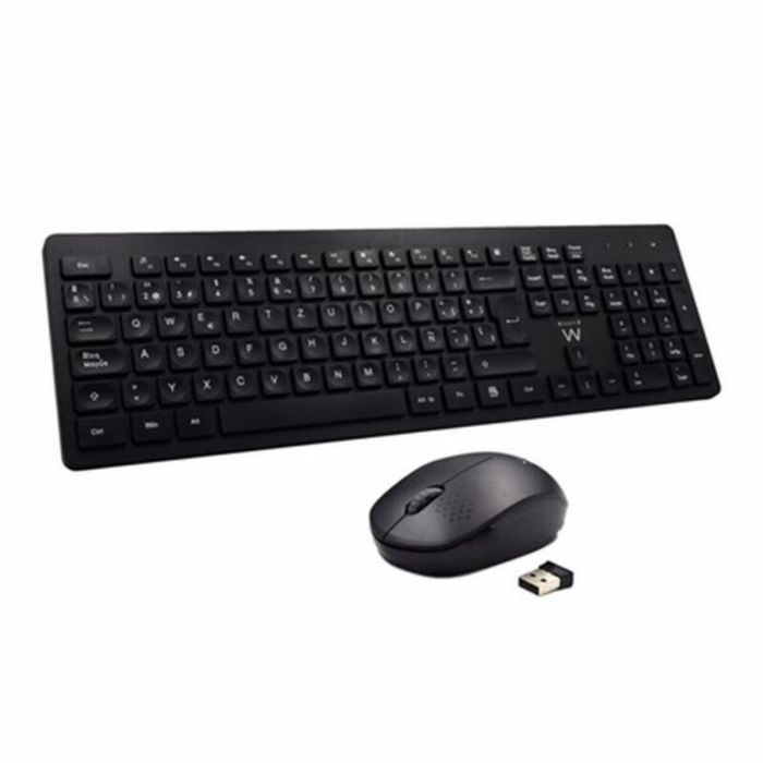 Clavier et souris sans fil Ewent EW3256 2.4 GHz Noir Espagnol 1