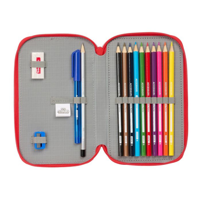 Trousse d'écolier PJ Masks Ready Blue marine 12.5 x 19.5 x 4 cm 28 Pièces 1 Trousse d'écolier PJ Masks Ready Blue marine 12.5 x 19.5 x 4 cm 28 Pièces 1