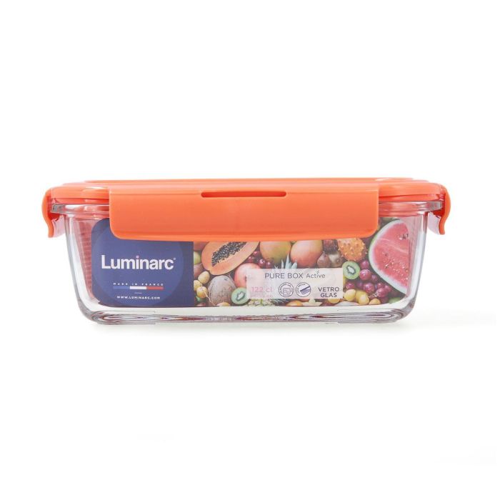Recipiente Rectangular Hermético Vidrio Pure Box Holy Luminarc 122 cL 4