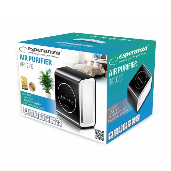Purificateur d'Air Esperanza EHP001 Blanc Noir 1