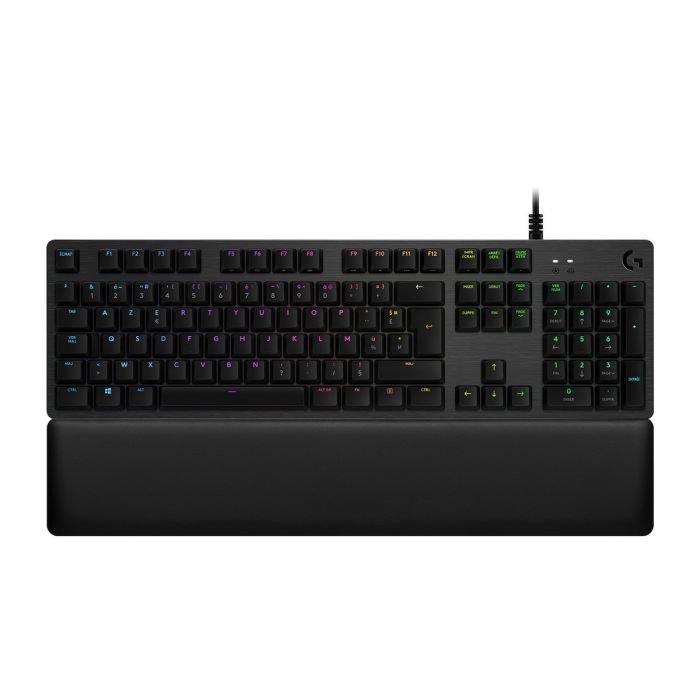 Clavier Bluetooth avec Support pour Tablette Logitech G513 CARBON LIGHTSYNC RGB Mechanical Gaming Keyboard, GX Brown Français AZ 15 Clavier Bluetooth avec Support pour Tablette Logitech G513 CARBON LIGHTSYNC RGB Mechanical Gaming Keyboard, GX Brown Français AZ 15
