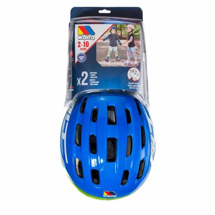 Kit Casque et Genouillères Moltó Bleu 2-10 Ans 4