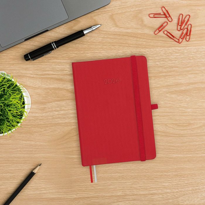 Agenda Finocam MÍNIMAL TEXTURA Rouge 11,8 x 16,8 cm 2026 6