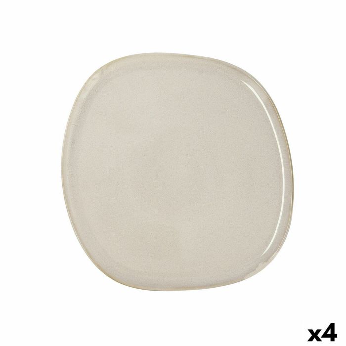 Assiette plate Bidasoa Ikonic Céramique Blanc (26,5 x 25,7 x 1,5 cm) (Pack 4x) 3