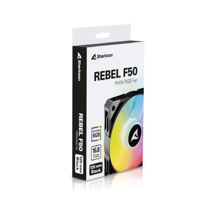 120mm Sharkoon Rebel F50 PWM Black 4