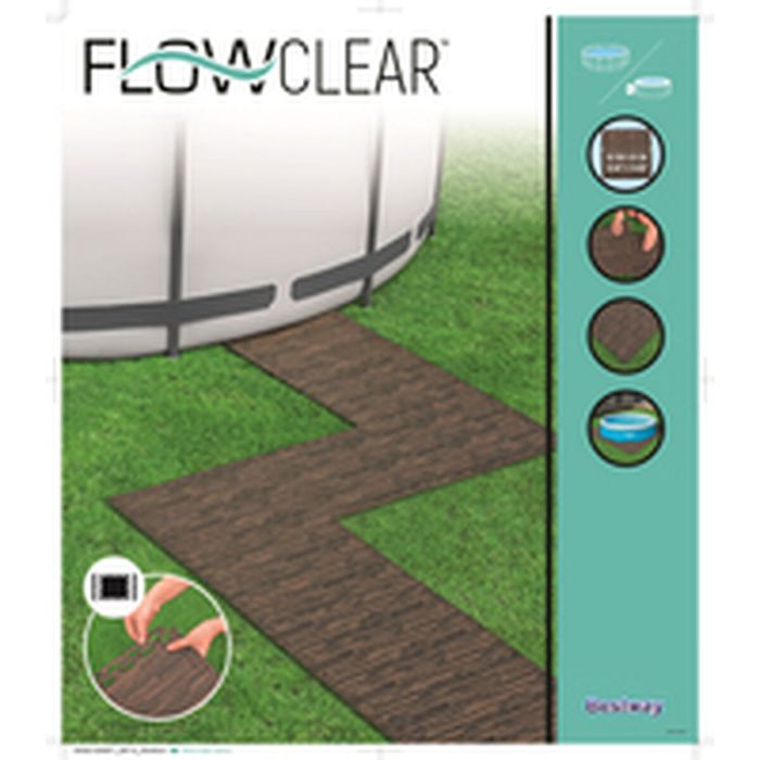 Bestway Sol de Piscine en Mousse Style Bois Rétractable 12 Pièces 50x50 cm Jardin 58712 8 Bestway Sol de Piscine en Mousse Style Bois Rétractable 12 Pièces 50x50 cm Jardin 58712 8