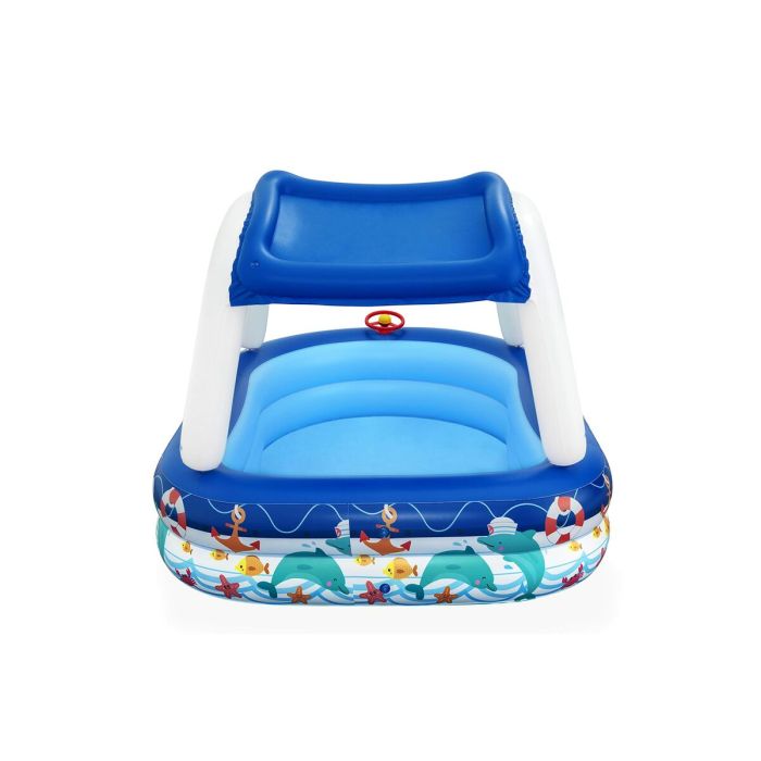 "Bestway Piscine Gonflable Enfant Bateau avec Volant Toit Détachable 213x155x132 cm +3 Ans Jardin 54370" 7 "Bestway Piscine Gonflable Enfant Bateau avec Volant Toit Détachable 213x155x132 cm +3 Ans Jardin 54370" 7