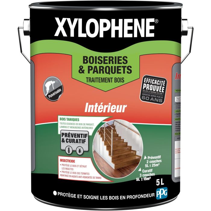 Traitement bois & parquets - Incolore - Xylophene - 5L 0 Traitement bois & parquets - Incolore - Xylophene - 5L 0
