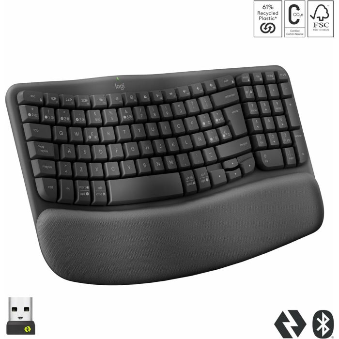 Clavier Logitech 920-012296 Graphite Espagnol QWERTY 19