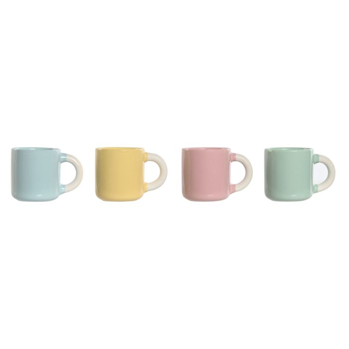 Ensemble de tasses à café Home ESPRIT Jaune Bleu Vert Rose Porcelaine 110 ml 4 Pièces 0 Ensemble de tasses à café Home ESPRIT Jaune Bleu Vert Rose Porcelaine 110 ml 4 Pièces 0