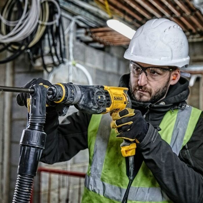 Dewalt D25134K-QS Perforateur burineur SDS-plus 26 mm 800 W sans clé avec étui de transport et poignée auxiliaire