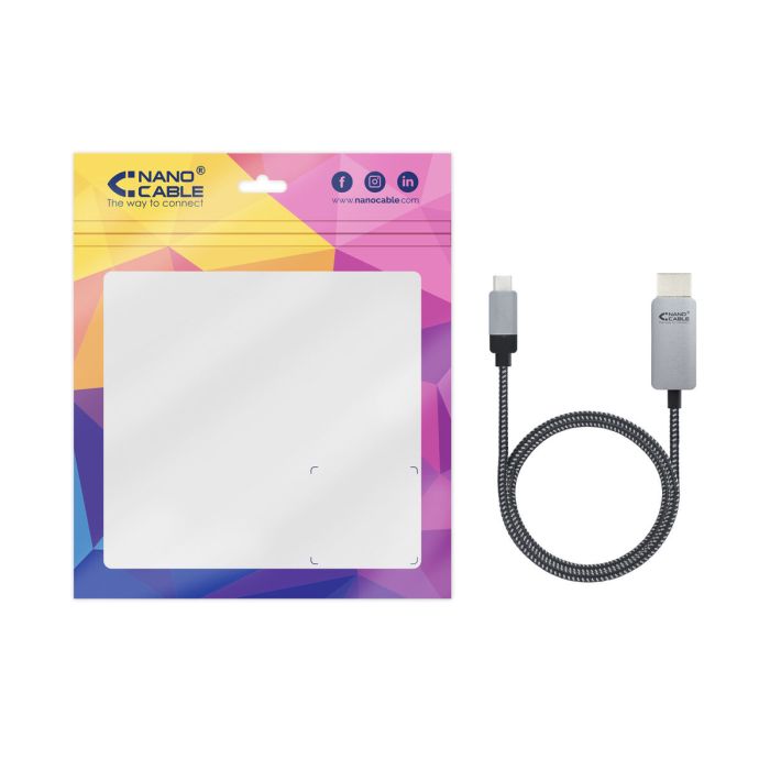 Câble USB-C vers HDMI NANOCABLE 10.15.5102 1,8 m Noir 2 Câble USB-C vers HDMI NANOCABLE 10.15.5102 1,8 m Noir 2