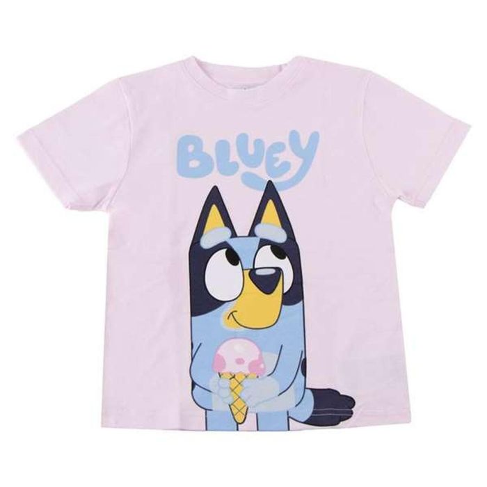 T shirt à manches courtes Enfant Bluey Rose clair 43-45