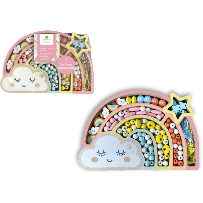 Sycomore SYC3517130012102 Jeu de Boxe Ciel Perles en Bois 3