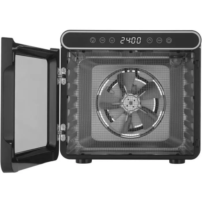 Sencor SFD 7750SS Déshydrateur Alimentaire, 7 Plateaux Métalliques (0.59 m²), 30-75°C, Minuterie, Affichage LED, Flux d'Air Horizontal Sencor SFD 7750SS Déshydrateur Alimentaire, 7 Plateaux Métalliques (0.59 m²), 30-75°C, Minuterie, Affichage LED, Flux d'Air Horizontal