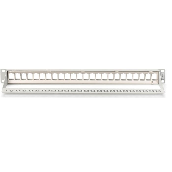 DIGITUS Patchpanel 1HE 24-Port Modular Patchpanel grau 2
