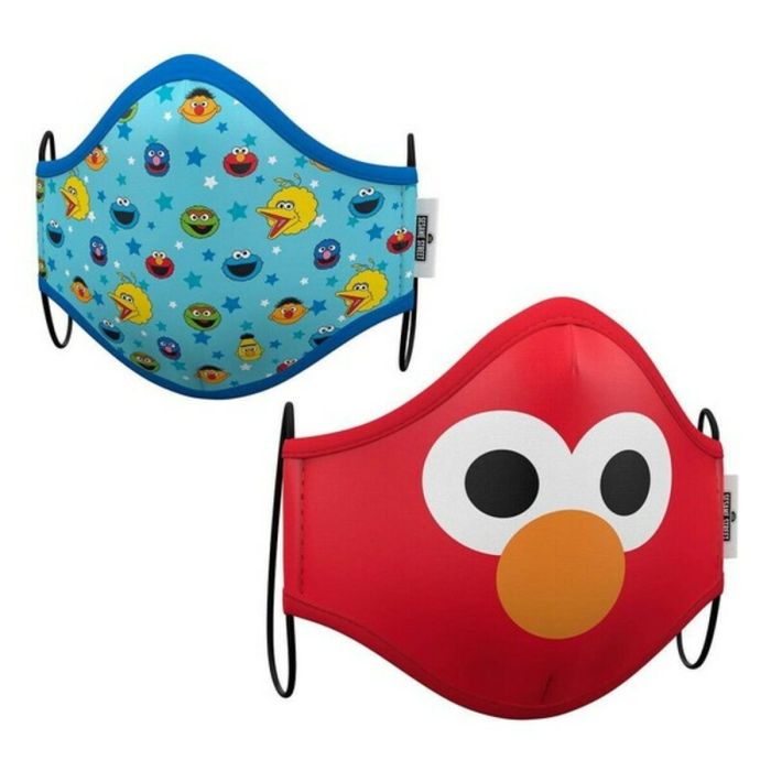 Masque en tissu hygiénique réutilisable Sesame Street Premium 3-5 ans