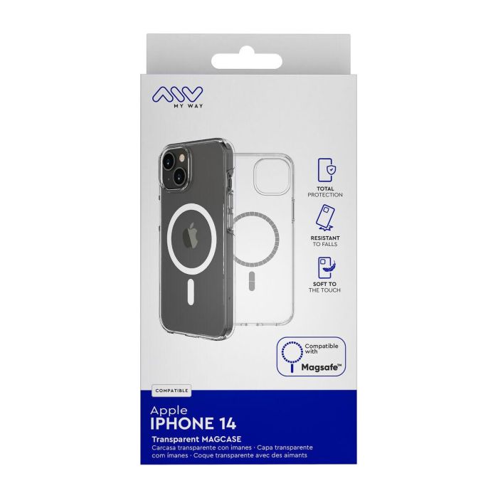 Protection pour téléphone portable Myway iPhone 14 Magsafe Transparent 2