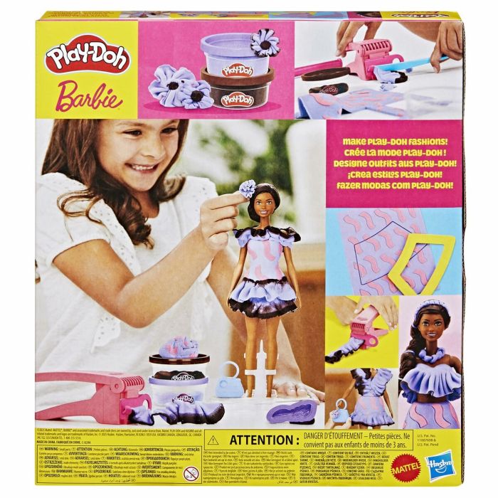 Pâte à modeler en argile Play-Doh Barbie Fashionista Ruffles Multicouleur 730 g 8