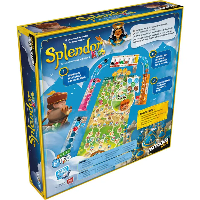 Asmodee Splendor Kids - Jeu de société pour enfants de 4 à 8 ans - Version française - 1 joueur ou plus - Multicolore