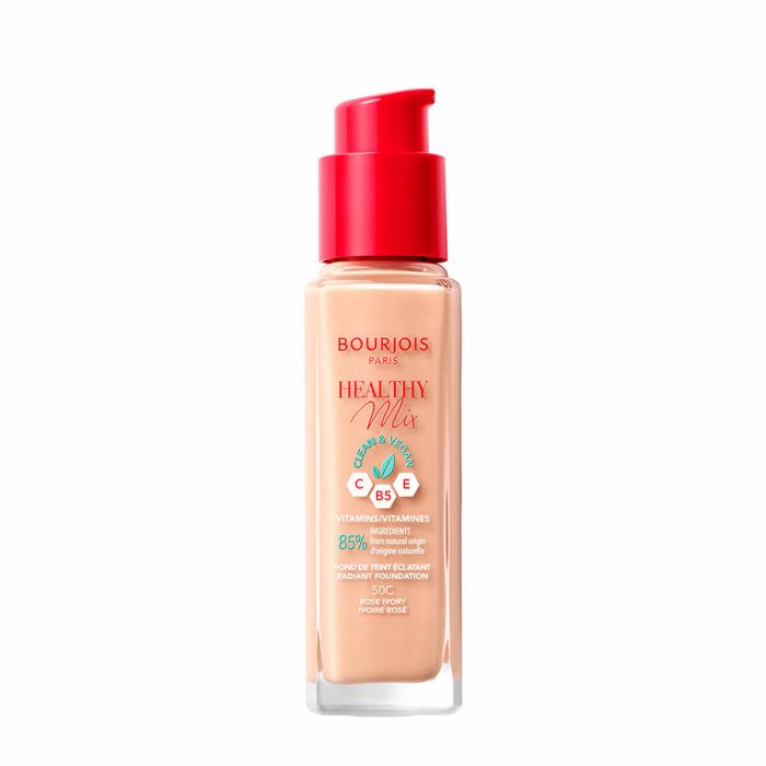 Base de maquillage liquide Bourjois Healthy Mix Nº 50C Rose ivory Nº 50c-Rose Ivory 30 ml