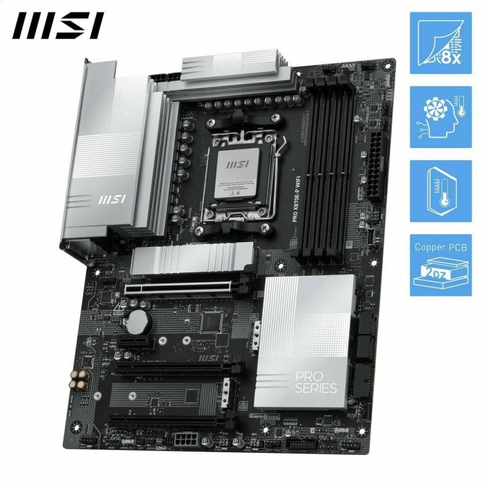 Carte Mère MSI 911-7E70-002 AMD X870E AMD AM5 4 Carte Mère MSI 911-7E70-002 AMD X870E AMD AM5 4