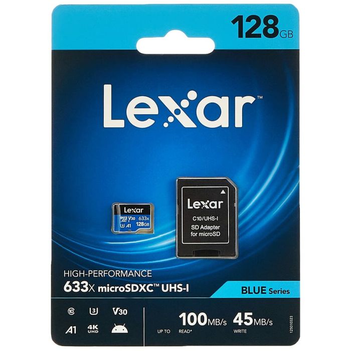 Clé USB Lexar 633x Bleu Noir 128 GB 2 Clé USB Lexar 633x Bleu Noir 128 GB 2