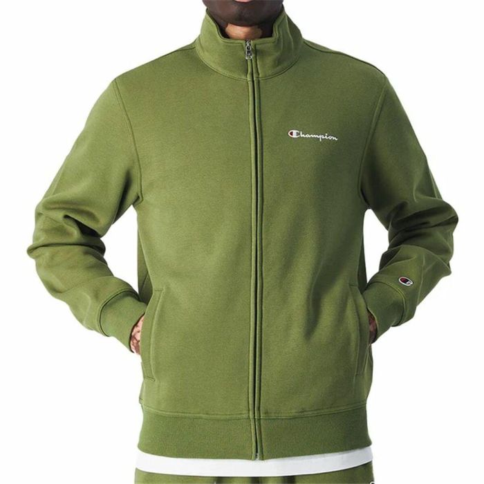 Sweat sans capuche homme Champion Olive Foiled 2